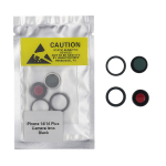 Lente de cámara iPhone 14 iPhone 14 PLUS (2 piezas) NEGRO