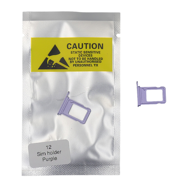 Bandeja SIM para iPhone 12 DUAL PURPURA Soporte adaptador PREMIUM