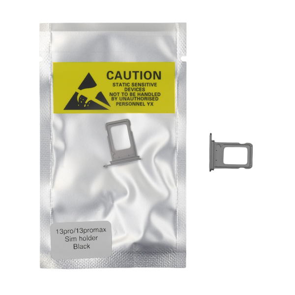 Bandeja SIM para iPhone 13 PRO / 13 PRO MAX DUAL NEGRA Soporte adaptador SIM PREMIUM