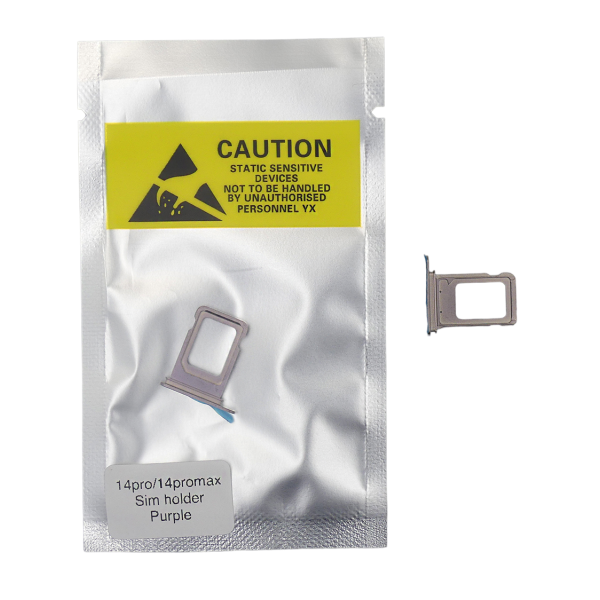 Bandeja SIM para iPhone 14 PRO / 14 PRO MAX DUAL PURPURA Soporte adaptador SIM PREMIUM