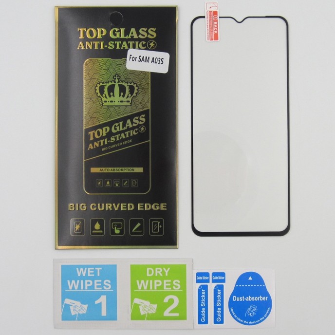 Protector Cristal templado para Samsung A03S 5D Antiestatico