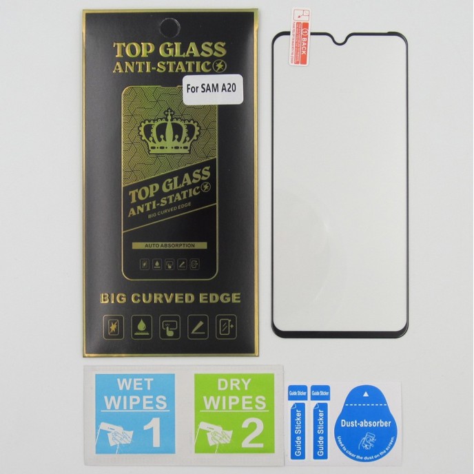 Protector Cristal templado para Samsung A20 5D Antiestatico