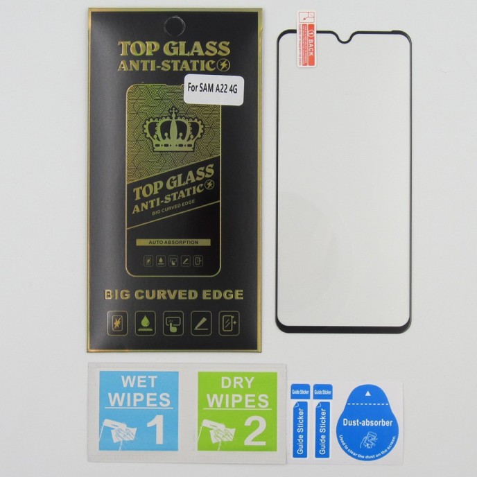 Protector Cristal templado para Samsung A22 4G Antiestatico 5D