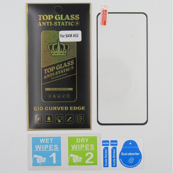 Protector Cristal templado para Samsung A52 Antiestatico 5D