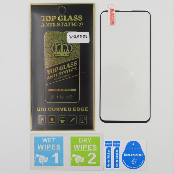 Protector Cristal templado para Samsung M31S 5D Antiestatico