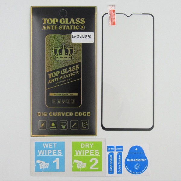 Protector Cristal templado para Samsung M33 5G Antiestatico 5D