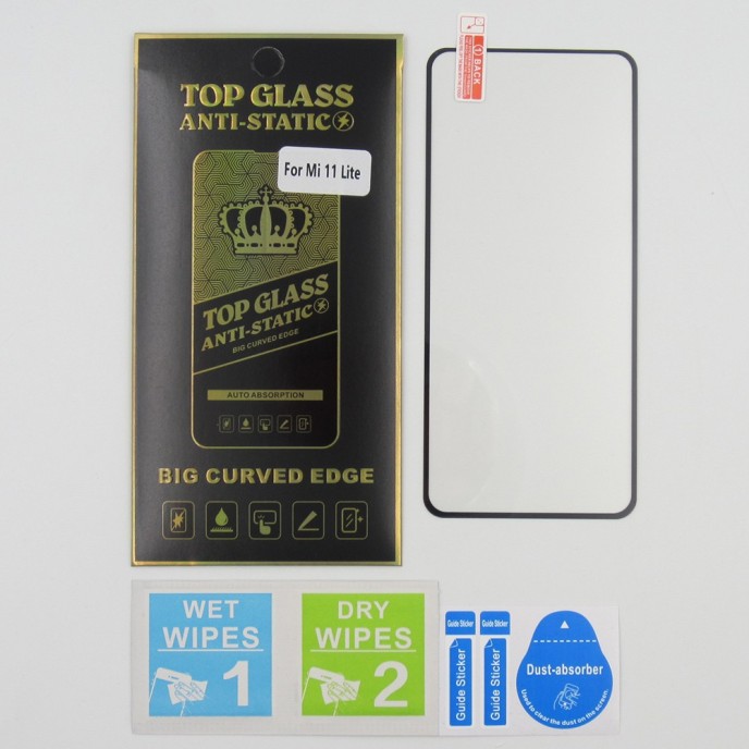Protector Cristal templado para Xiaomi Mi 11 Lite Antiestatico 5D