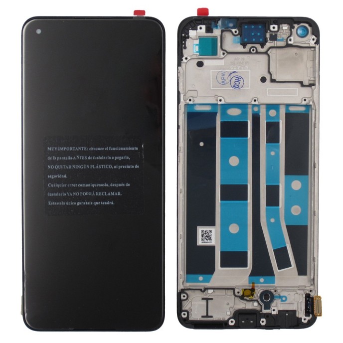Pantalla Oppo A78 4G CPH2565 OLED Con Marco NEGRO (LCD/display + digitalizador/táctil)