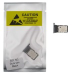 Bandeja SIM para Samsung S21 5G G991 / S21 Plus 5G  G966 / S21 Ultra 5G G998 DUAL NEGRA Soporte adaptador SIM PREMIUM