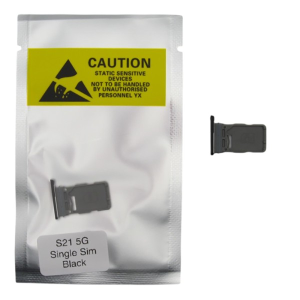Bandeja SIM para Samsung S21 5G G991 SINGLE NEGRA Soporte adaptador SIM PREMIUM