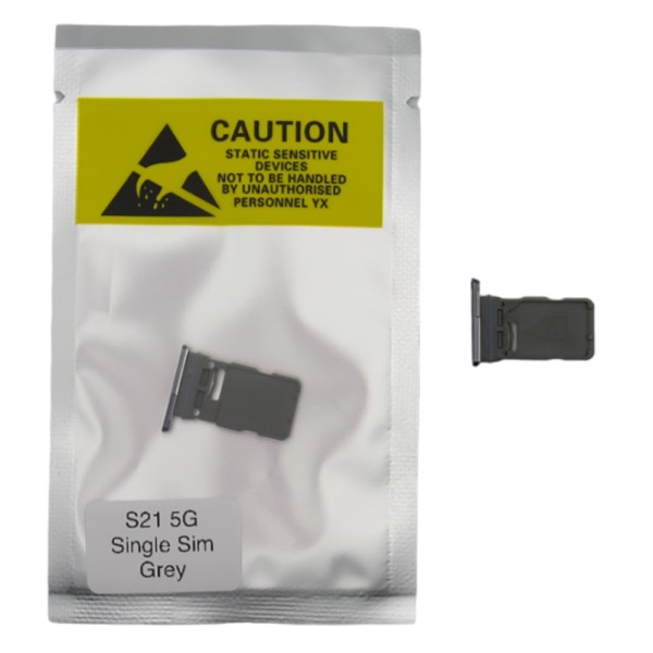 Bandeja SIM para Samsung S21 5G G991 SINGLE GRIS Soporte adaptador SIM PREMIUM