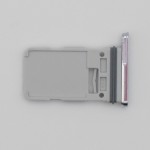 Bandeja SIM para Samsung S21 5G G991 SINGLE PLATA Soporte adaptador SIM PREMIUM