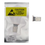 Bandeja SIM para Samsung S22 5G S901 / S22 Plus 5G S906 DUAL ORO ROSA Soporte Adaptador SIM PREMIUM