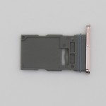 Bandeja SIM para Samsung S22 5G S901 / S22 Plus 5G S906 SINGLE ORO ROSA Soporte adaptador PREMIUM