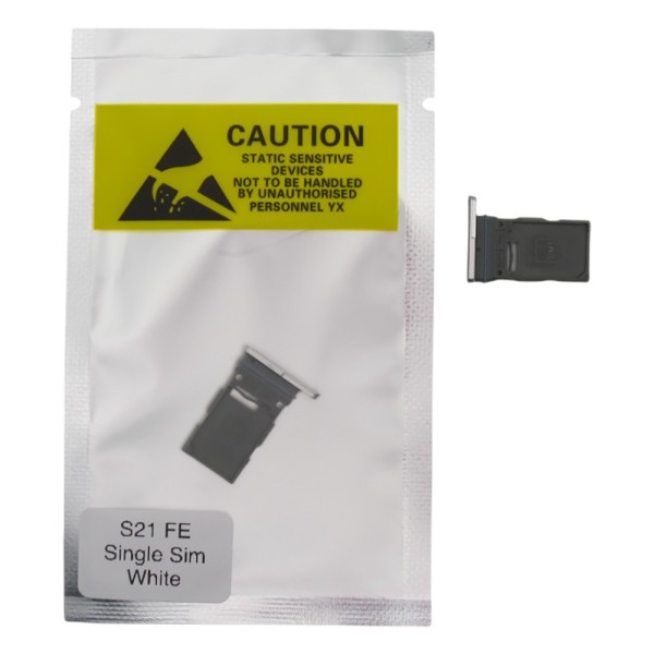 Bandeja SIM para Samsung S21 FE 5G G990 SINGLE BLANCA Soporte adaptador SIM PREMIUM