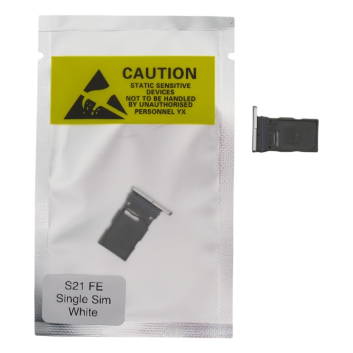 Bandeja SIM para Samsung S21 FE 5G G990 SINGLE BLANCA Soporte adaptador SIM PREMIUM