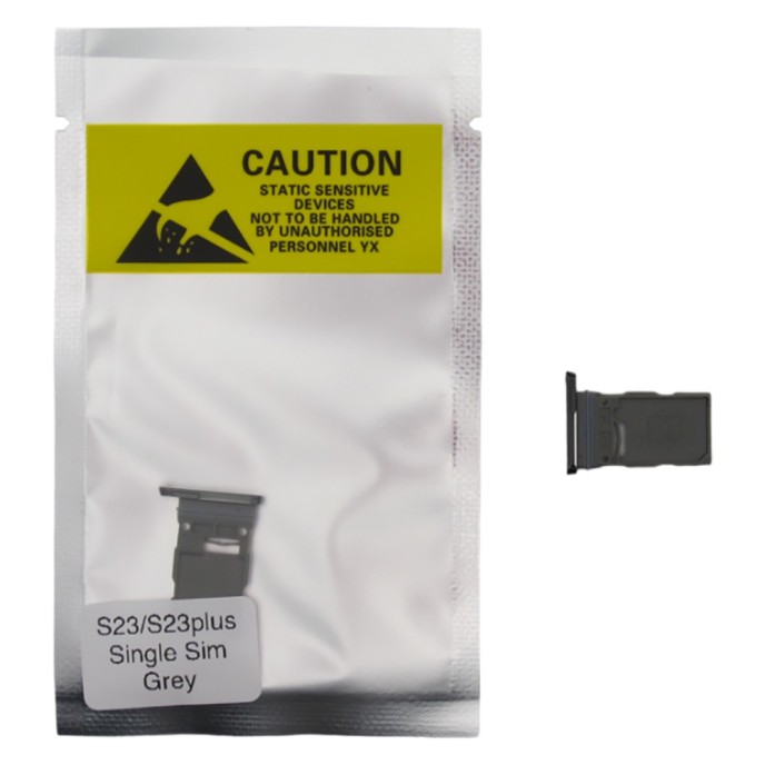 Bandeja SIM para Samsung S23 / S23 Plus SM-S916 SINGLE Grey Soporte adaptador SIM PREMIUM