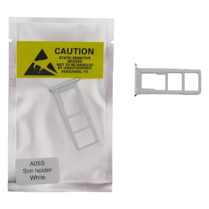 Bandeja SIM para Samsung A05S SM-A057 DUAL BLANCA Soporte adaptador SIM PREMIUM