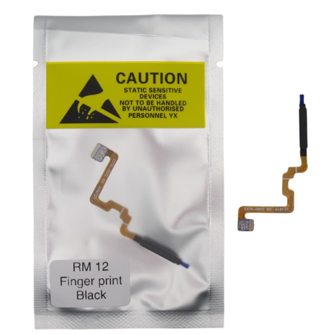 Flex Botón Home Xiaomi Redmi 12 NEGRO con lector de huella (23053RN02A)