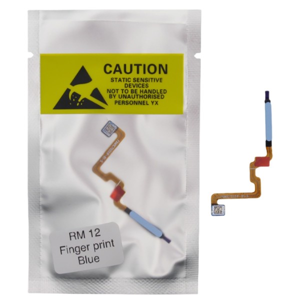 Flex Botón Home Xiaomi Redmi 12 AZUL con lector de huella (23053RN02A)