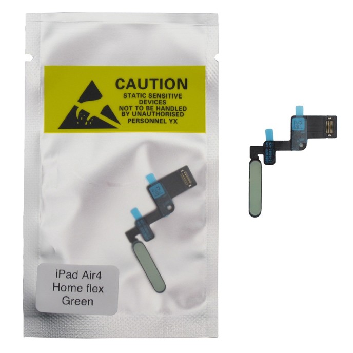 Flex de Huella y Botón Home para iPad Air 4 / iPad Air 4 2020 VERDE (A2324, A2325, A2072)  PREMIUM