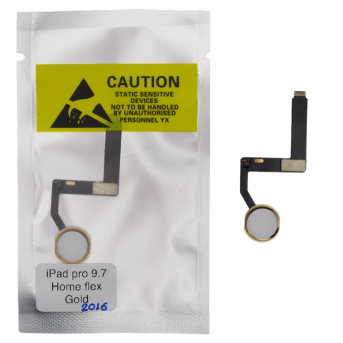 Flex Botón Home iPad Pro 9.7 2016 DORADO (A1673, A1674, A1675)  PREMIUM