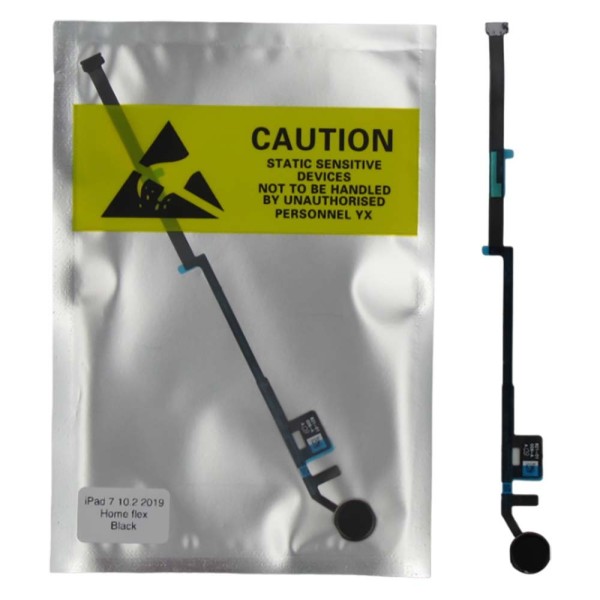 Flex Botón Home iPad 7 10.2 2019 NEGRO A2197 A2198 A2200