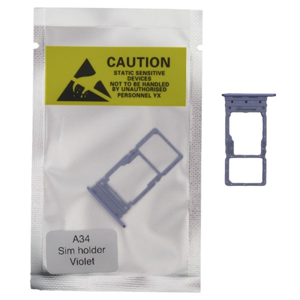 Bandeja SIM para Samsung A34 SM-A346 SINGLE VIOLETA