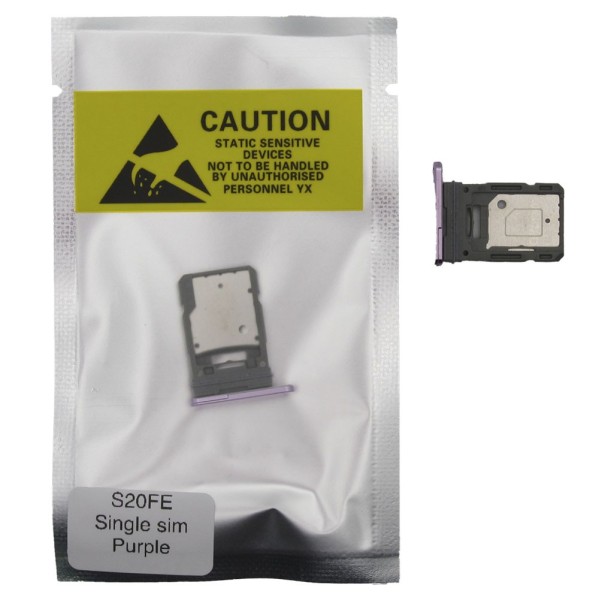 Bandeja SIM para Samsung S20 FE G780 SINGLE PURPURA