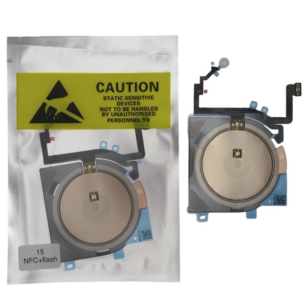 Flex Antena NFC y carga inalámbrica iPhone 15 con Flash