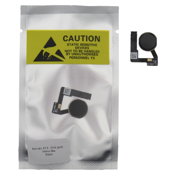 Flex Botón Home iPad Pro 12.9 2ª Generación (2017) NEGRO A1670, A1671, A1821