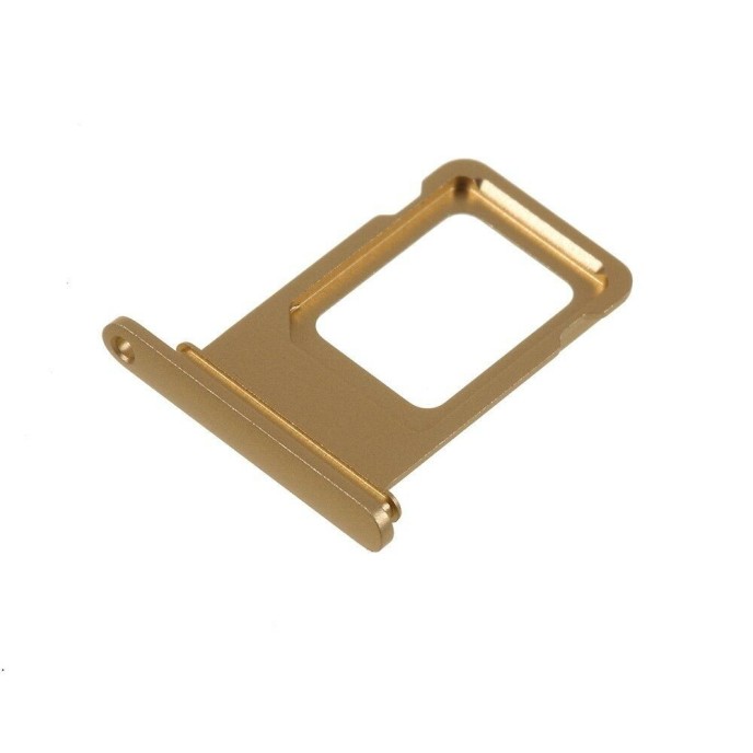 Bandeja SIM para iPhone XR DUAL DORADA Soporte adaptador SIM PREMIUM