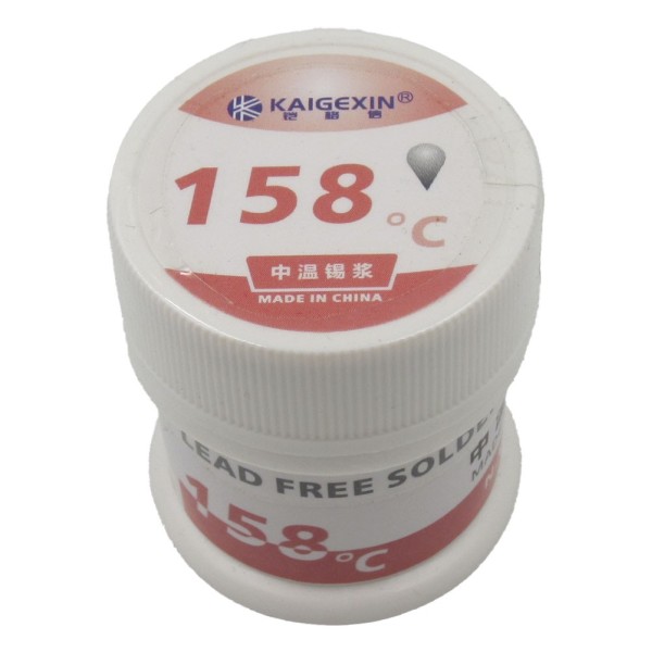 Estaño en pasta para soldar KAIGEXIN 158 ºC 50g