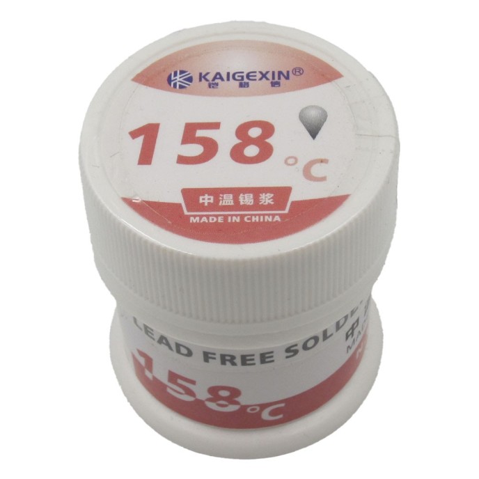 Estaño en pasta para soldar KAIGEXIN 158 ºC 50g