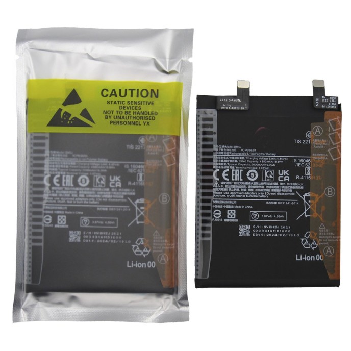 Batería Xiaomi 12T, 12T Pro, Redmi K50 Ultra BM5J 5000 mAh