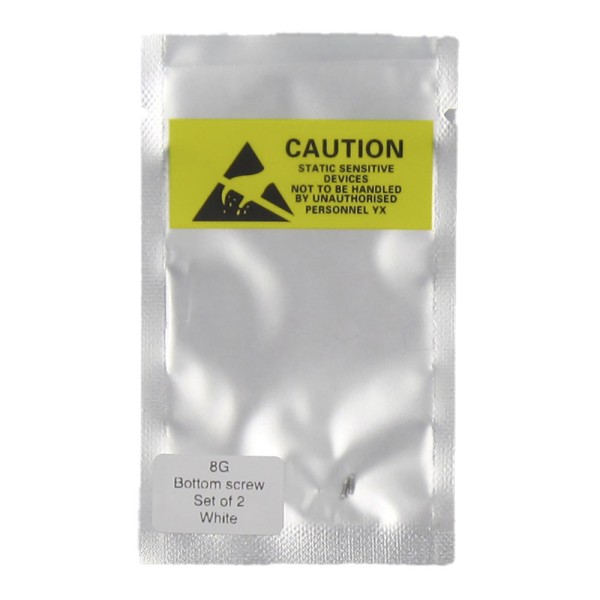 Set de 2 Tornillos apertura para iPhone 8 BLANCO PREMIUM