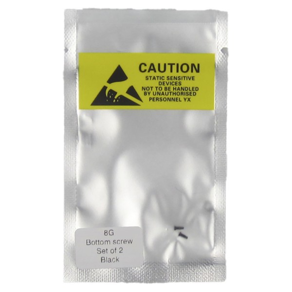 Set de 2 Tornillos apertura para iPhone 8 NEGRO PREMIUM