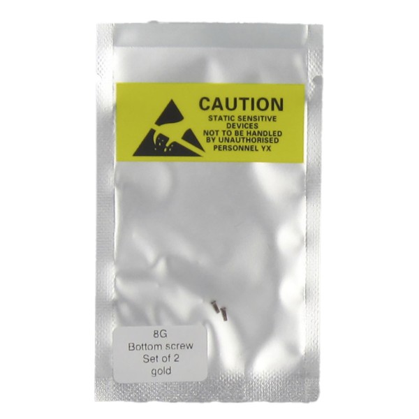 Set de 2 Tornillos apertura para iPhone 8 DORADO PREMIUM