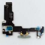 Flex conector de carga iPhone 15 VERDE 100% original (Despiece)