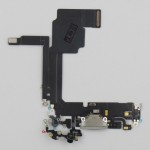 Flex conector de carga iPhone 15 PRO BLANCO 100% original (Despiece)