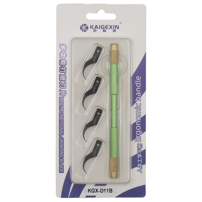 Set de cuchillas (4 en 1) bisturí eliminación resina extracción CPU, IC KGX-D11B tool