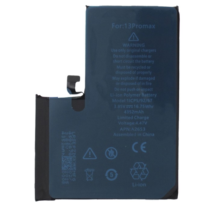 Batería iPhone 13 PRO MAX (Diagnostico ok, sin mensaje,100%)