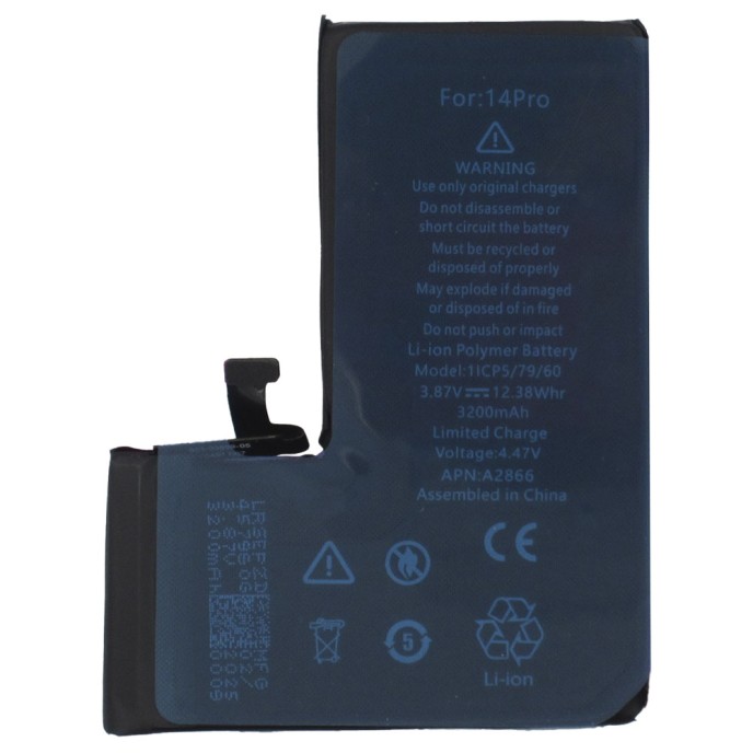 Batería iPhone 14 PRO (Diagnostico ok, sin mensaje,100%)