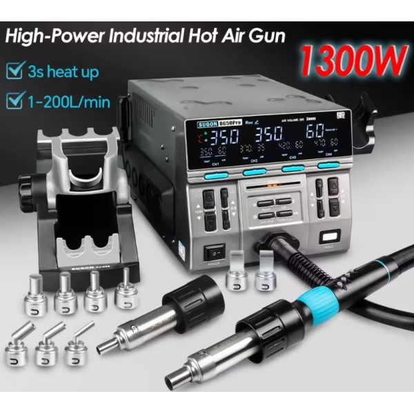 Pistola de aire SUGON 8650PRO para reparación moviles