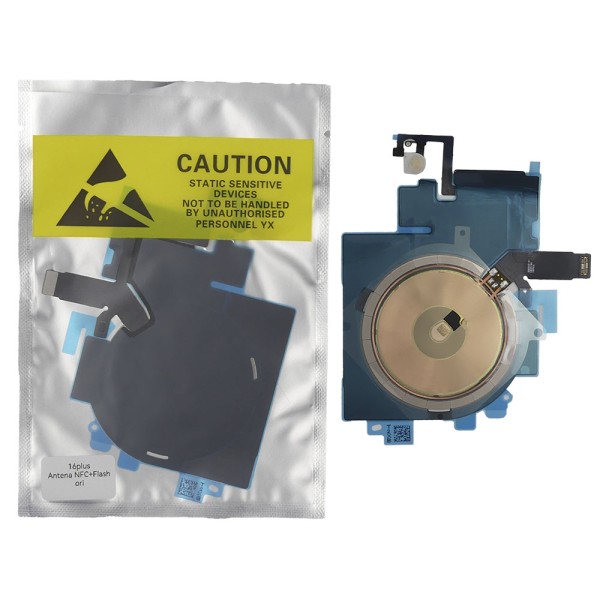 Flex Antena NFC y carga inalámbrica iPhone 16 PLUS con Flash