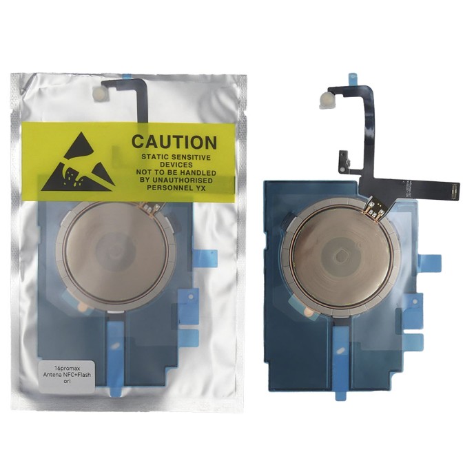 Flex Antena NFC y carga inalámbrica iPhone 16 PRO MAX con Flash