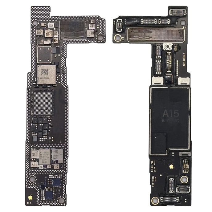 Placa base CNC iPhone 14, iPhone 14 PLUS Cara B o INFERIOR. Versión Europea. liquidacion
