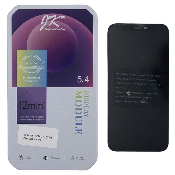 Pantalla iPhone 12 MINI INCELL JK (IC removible) (LCD/display + digitalizador/táctil)