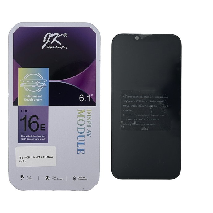 Pantalla iPhone 16E INCELL JK (IC removible) (LCD/display + digitalizador/táctil)