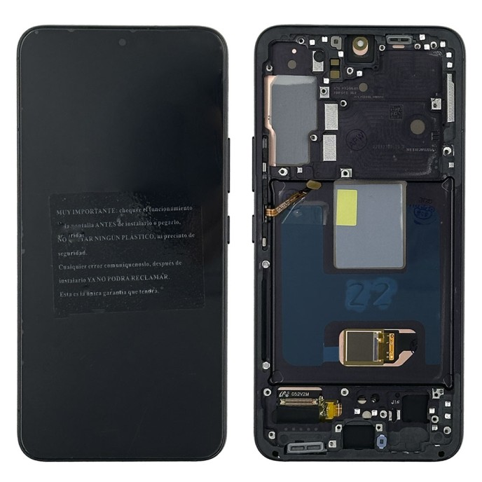 Pantalla Samsung S22 SM-S901 SOFT OLED CON MARCO NEGRO (LCD/display + digitalizador/táctil)